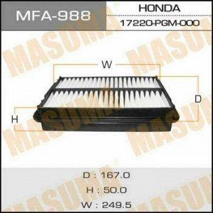 Воздушный фильтр A-865 MASUMA (1/40)