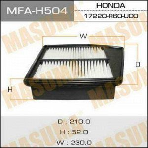 Воздушный фильтр A8514 MASUMA LHD HONDA/ ACCORD/ V2000 09- (1/40)