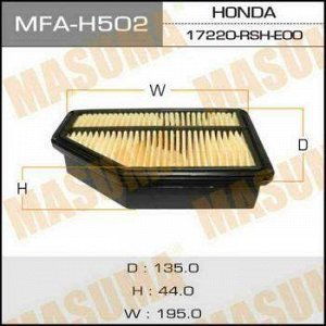 Воздушный фильтр A8001 MASUMA LHD HONDA/ CIVIC/ V1400 06-09 (1/40)