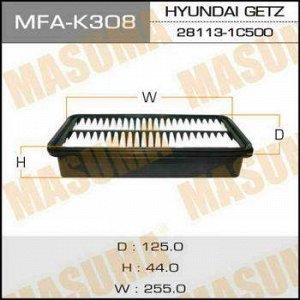 Воздушный фильтр A9314 MASUMA LHD HYUNDAI/ GETZ/ V1100, V1400, V1500, V1600 02- (1/40)