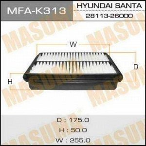 Воздушный фильтр A9311 MASUMA LHD HYUNDAI/ SANTA FE/ V2000, V2400, V2700 00-05 (1/40)