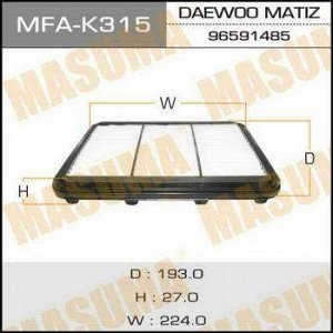 Воздушный фильтр A9209 MASUMA LHD DAEWOO/ MATIZ/ V800, V1000 06- (1/40)