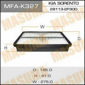 Воздушный фильтр A9424 MASUMA LHD KIA/ SORENTO/ V2000, V2200 09- (1/40)
