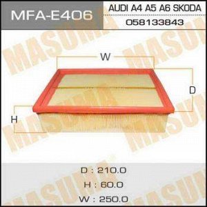 Воздушный фильтр MASUMA LHD AUDI/ A4, A5, A6 / V1600,V1800,V1900,V2400,V2600 94-05 (1/20)