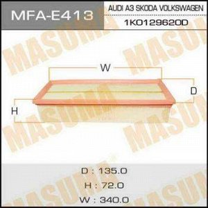 Воздушный фильтр A0348 MASUMA LHD SKODA/ OCTAVIA/ V1600, V1800, V1900, V2000 04- (1/20)