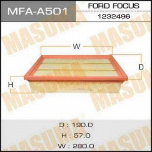 Воздушный фильтр A0265 MASUMA LHD FORD/FOCUS/V1400, V1600, V1800, V2000 05-07 (1/20)