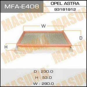 Воздушный фильтр A0288 MASUMA LHD OPEL/ ASTRA/ V1300, V1700, V2200 98- (1/20)