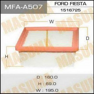 Воздушный фильтр A4507 MASUMA LHD FORD/ FIESTA/ V1200,V1400,V1600 08- (1/20)