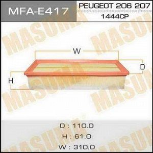 Воздушный фильтр A0331 MASUMA LHD PEUGEOT/ 206,207,307,308,3008/ V1600 04- (1/20)