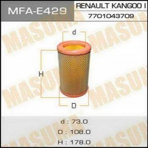 Воздушный фильтр A0109 MASUMA LHD RENAULT/ KANGOO I/ V1200 97-07 (1/40)