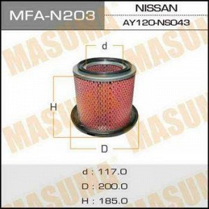 Воздушный фильтр MASUMA NISSAN/ PATROL/ Y61 (1/40) Пропитан
