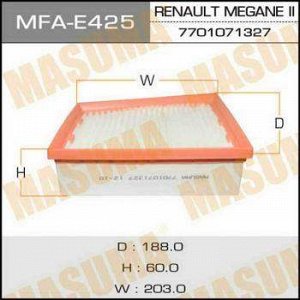 Воздушный фильтр A0463 MASUMA LHD RENAULT/ MEGANE II/ V2000 08- (1/20)