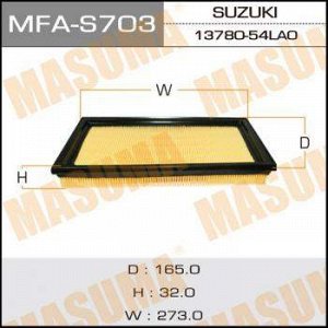 Воздушный фильтр A-981 MASUMA SUZUKI/ SX4/ YA11S, YC11S 06- (1/40)