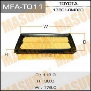 Воздушный фильтр A-1031 MASUMA TOYOTA/ YARIS/ NHP130L 2012- (1/40)