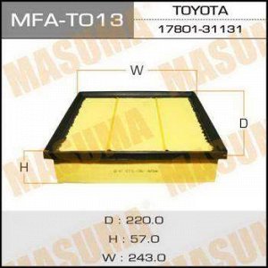 Воздушный фильтр A-1033 MASUMA TOYOTA/ CAMRY/ GSV50L/ MMC L200 2015-  (1/20)