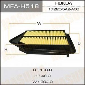 Воздушный фильтр MASUMA LHD HONDA/ ACCORD/ CP2 2013- (1/40)