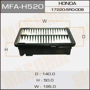 Воздушный фильтр A-898V MASUMA LHD HONDA/ FIT/ GK3, GK4, GK5, GK6 (1/40)