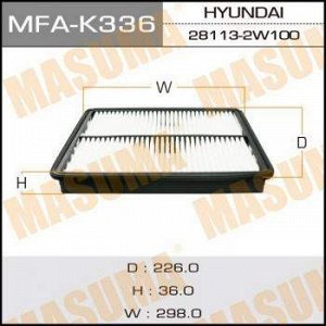 Воздушный фильтр A0552 MASUMA LHD HYUNDAI/ SANTA FE (1/40)
