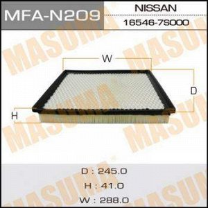 Воздушный фильтр A2508 MASUMA NISSAN/ PATHFINDER 05- (1/20)