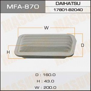 Воздушный фильтр A-747 MASUMA (1/40)
