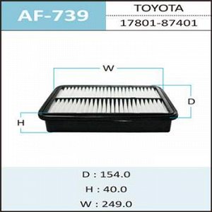 Воздушный фильтр A-739 HEPAFIX   (1/40)