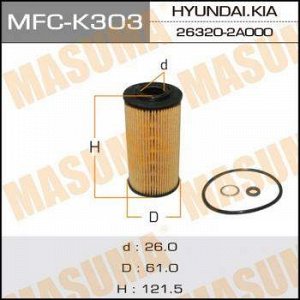 Масляный фильтр O-004 MASUMA LHD HYUNDAI/ ACCENT, MATRIX/ V1500