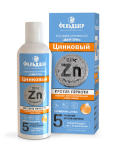 ФЕЛЬДШЕР Шампунь 180мл "Дерматологический цинковый" против перхоти /16шт/