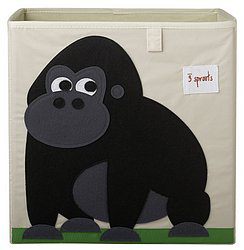 Коробка для хранения 3 Sprouts Чёрная горилла