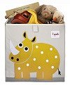 Коробка для хранения 3 Sprouts Жёлтый носорог