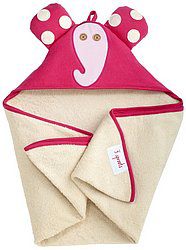 Детское полотенце с капюшоном 3 Sprouts Розовый слоник