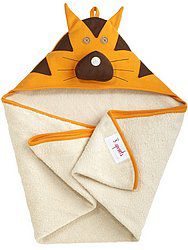 Детское полотенце с капюшоном 3 Sprouts Оранжевый тигр