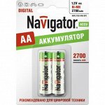 94 463 Аккумулятор Тип &quot;AA&quot; Navigator 2100mAh HR6 2шт/бл