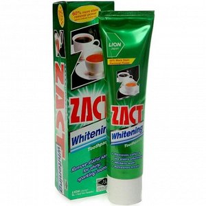 LION "Zact" Зубная паста 150гр отбеливающая для любителей кофе и чая (Whitening) / Таиланд