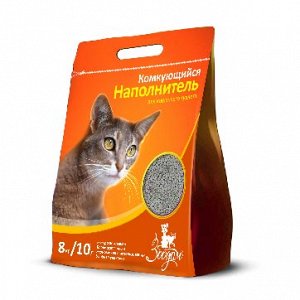 Комкующийся наполнитель для кошачьего туалета "ЗооДом", 10 л/8 кг, без запаха (1/2)