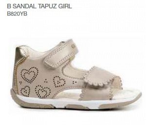 B sandal tapuz girl beige/gold