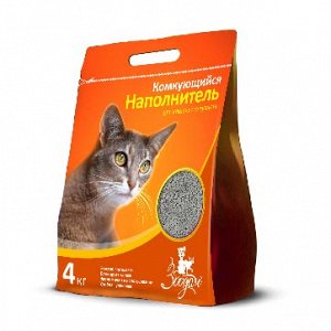 Комкующийся наполнитель для кошачьего туалета "ЗооДом", 5л/4 кг, без запаха (1/4)