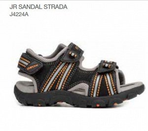 Jr sandal strada black/orange