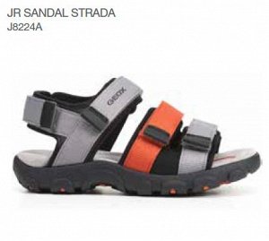 Jr sandal strada grey/orange