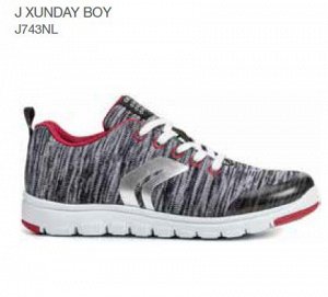 J xunday boy lt grey/red