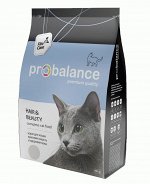 ProBalance HAIR&amp;BEAUTY Красивая шерсть и здоровая кожа, корм сухой д/кош., 400 гр 1/16