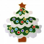 наклейка на стекло елка снег 18*15 см 706554