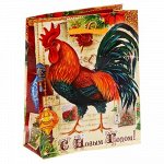 Пакет ламинат вертикальный &quot;Важный петушок&quot;,18 х23 х 8 см 1299819