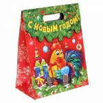 Пакет с клапаном &quot;Петух с подарком&quot; ML
