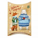 Коробка сборная фигурная &quot;Снежные истории&quot;, 19 х 14 см 1383884