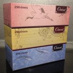 Салфетки выдергушки бумажные Orient двухслойные 250 листов БЛОК 3 коробки