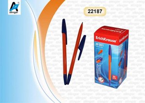 Ручка шар синяя ERICH KRAUSE"R-301" оранж 0,7 мм, синий