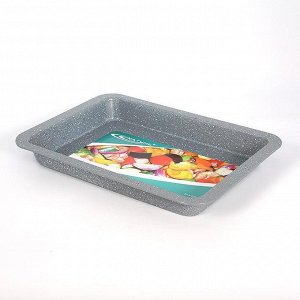 Противень 37,5*27*4,4см МРАМОРНЫЙ