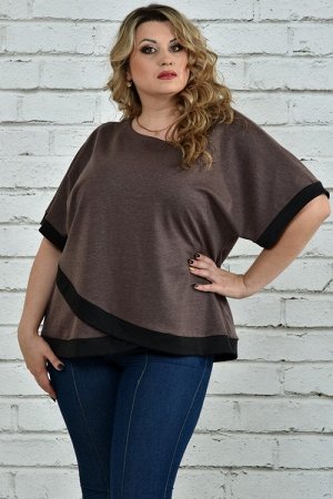 Блуза 0355-2 коричневый