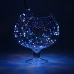 Гирлянда &quot;Метраж&quot; 3.5 м, нить темная, 50 ламп, 220V, контроллер 8 режимов, СИНИЙ 670994