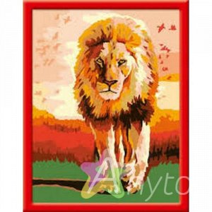 Раскрашивание по номерам «Гордый лев» Размер картинки – 18*24 см: 28225, Похожие товары